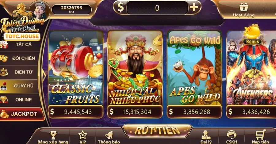 Hướng dẫn chơi Slot Games trên di động tại f1686 code